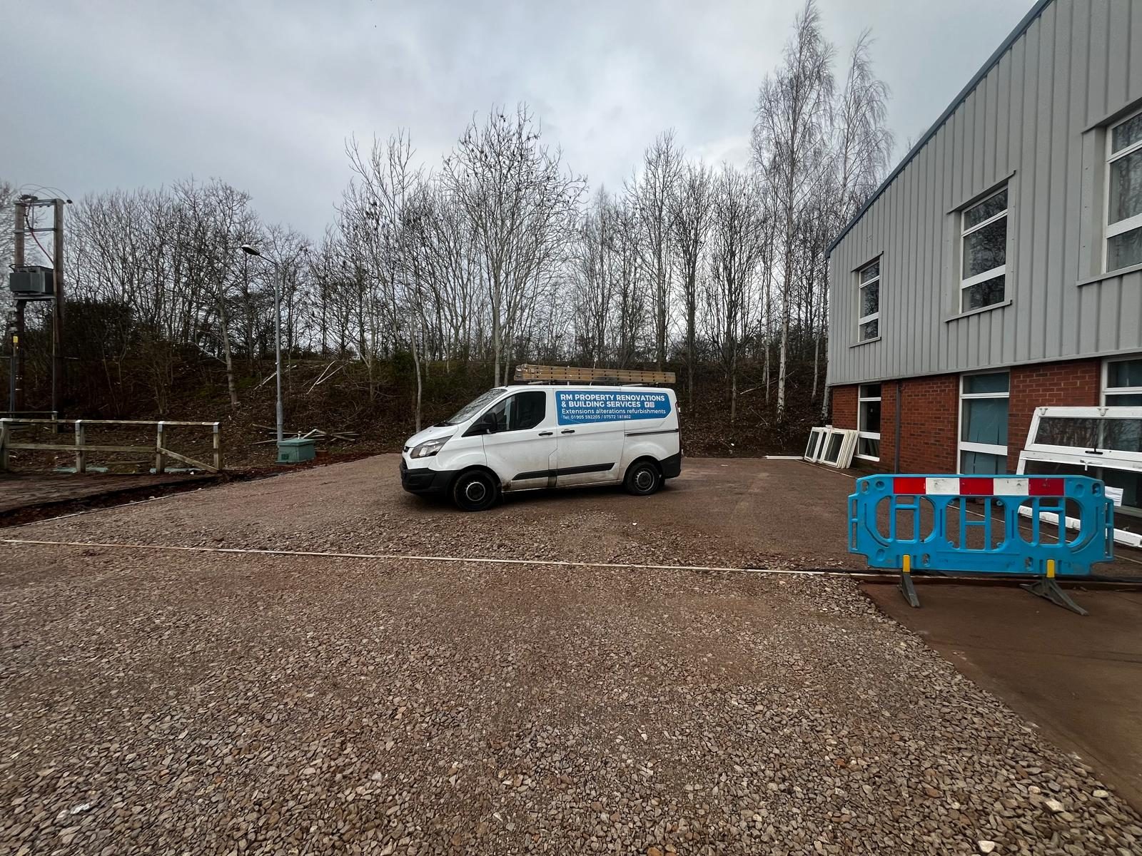 The compacted hard standing base by RM Property Renovations Ltd